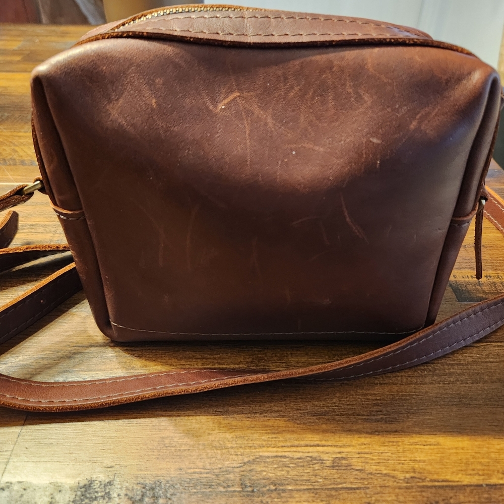Portland Leather Company Mesa Mini Crossbody in Cognac